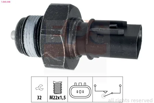 MDR kapcsoló, tolatólámpa - EPS-1860 308 - TothCarparts