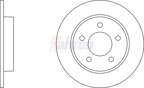 Fahren féktárcsa - FBD6229 - TothCarparts