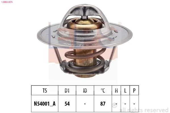 MDR termosztát, hűtőfolyadék - EPS-1880 547S - TothCarparts