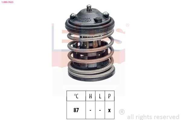 MDR termosztát, hűtőfolyadék - EPS-1880 762S - TothCarparts