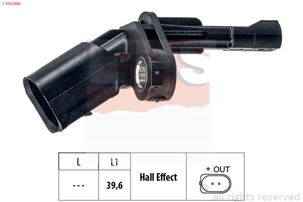 MDR érzékelő, kerékfordulatszám - EPS-1960 009 - TothCarparts