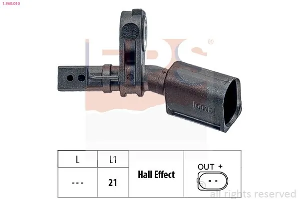 MDR érzékelő, kerékfordulatszám - EPS-1960 010 - TothCarparts