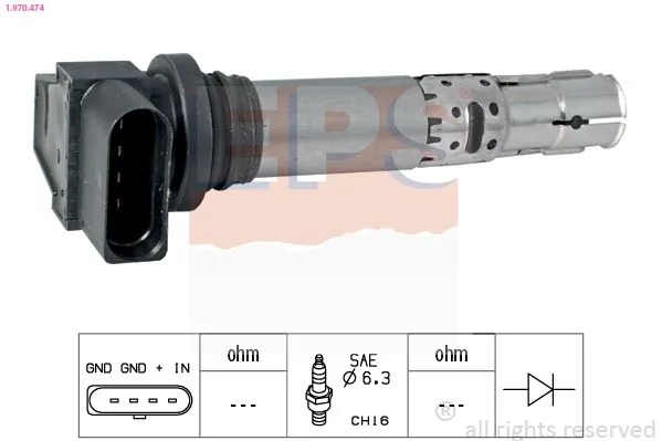 MDR gyújtótekercs - EPS-1970 474 - TothCarparts