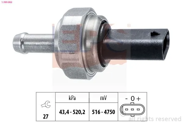MDR Érzékelő, kipufogógáz-nyomás - EPS-1980 002 - TothCarparts