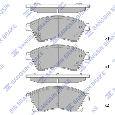 Hi-Q fékbetétkészlet, tárcsafék - SP1362(SD) - TothCarparts