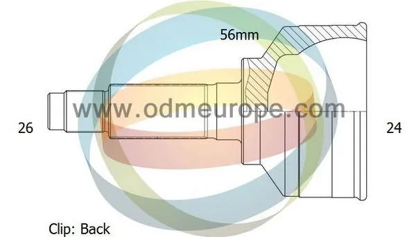 4X4 ESTANFI csuklókészlet, hajtótengely - EST-12-090215 - TothCarparts