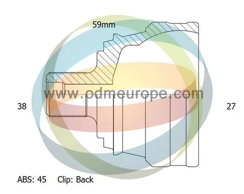 4X4 ESTANFI csuklókészlet, hajtótengely - EST-12-211452 - TothCarparts