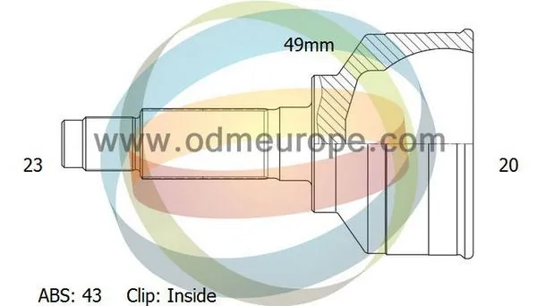 4X4 ESTANFI csuklókészlet, hajtótengely - EST-12-230720 - TothCarparts