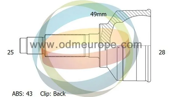 4X4 ESTANFI csuklókészlet, hajtótengely - EST-12-300730 - TothCarparts