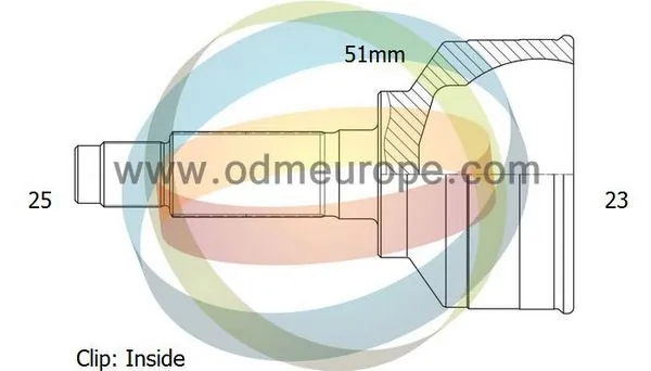 4X4 ESTANFI csuklókészlet, hajtótengely - EST-12-351907 - TothCarparts