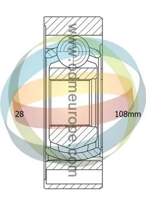 4X4 ESTANFI csuklókészlet, hajtótengely - EST-14-146042 - TothCarparts