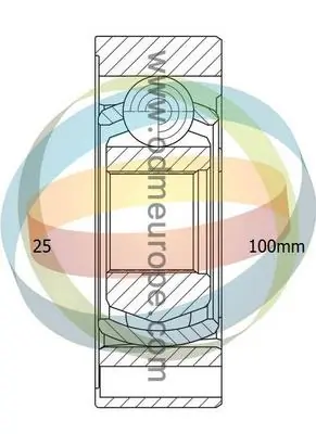 4X4 ESTANFI csuklókészlet, hajtótengely - EST-14-346063 - TothCarparts