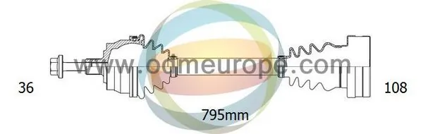 4X4 ESTANFI hajtótengely - EST-18-212500 - TothCarparts