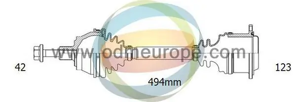 4X4 ESTANFI hajtótengely - EST-18-213270 - TothCarparts