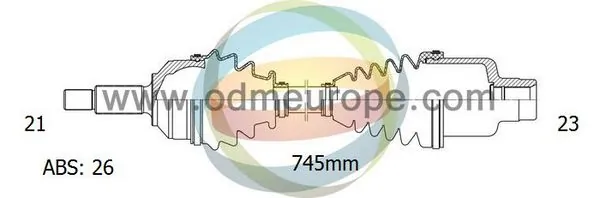 4X4 ESTANFI hajtótengely - EST-18-292032 - TothCarparts