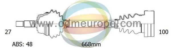 4X4 ESTANFI hajtótengely - EST-18-342071 - TothCarparts
