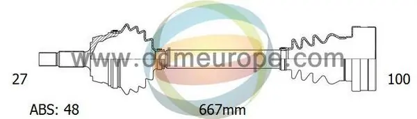 4X4 ESTANFI hajtótengely - EST-18-342161 - TothCarparts