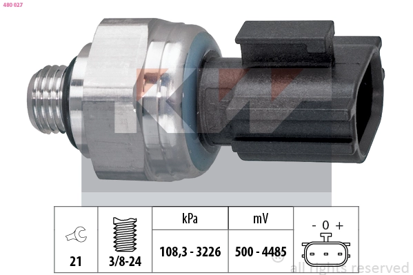 KW nyomáskapcsoló, klímaberendezés - 480 027 - TothCarparts