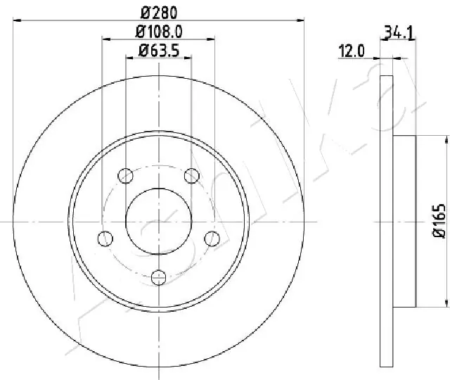 4X4 ESTANFI féktárcsa - EST-61-00-0309 - TothCarparts
