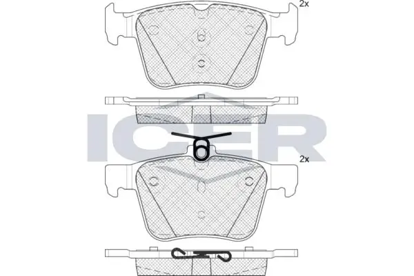 ANDEL fékbetétkészlet, tárcsafék - 182098 - TothCarparts