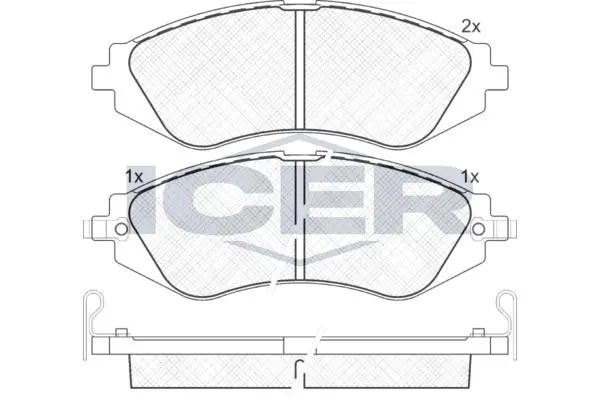 ANDEL fékbetétkészlet, tárcsafék - 181263 - TothCarparts