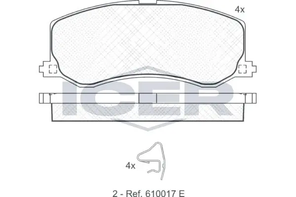 ANDEL fékbetétkészlet, tárcsafék - 181001 - TothCarparts