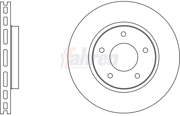 Fahren féktárcsa - FBD6589 - TothCarparts