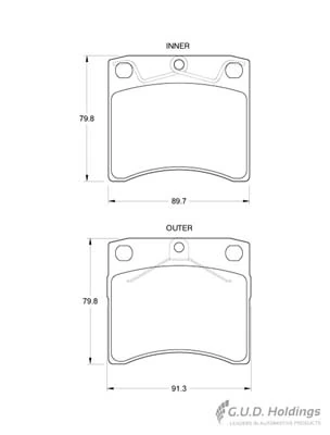 Safeline fékbetétkészlet, tárcsafék - D3621 - TothCarparts