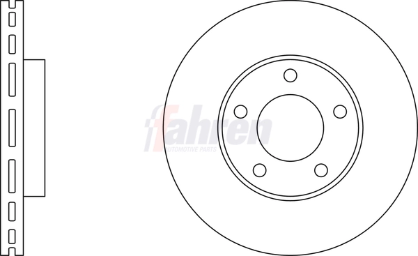Fahren féktárcsa - FBD6290 - TothCarparts