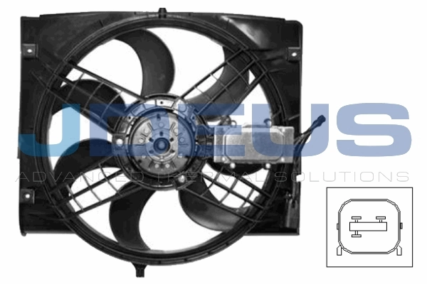 JDEUS ventilátor, motorhűtés - EV050760 - TothCarparts