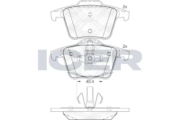 ANDEL fékbetétkészlet, tárcsafék - 181612 - TothCarparts