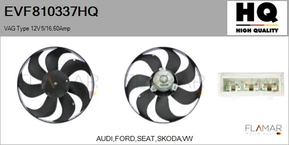 FLAMAR ventilátor, motorhűtés - EVF810337HQ - TothCarparts