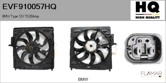 FLAMAR villanymotor, hűtőventilátor - EVF910057HQ - TothCarparts