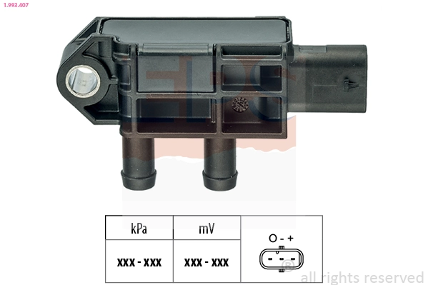 EPS Érzékelő, kipufogógáz-nyomás - 1.993.407 - TothCarparts