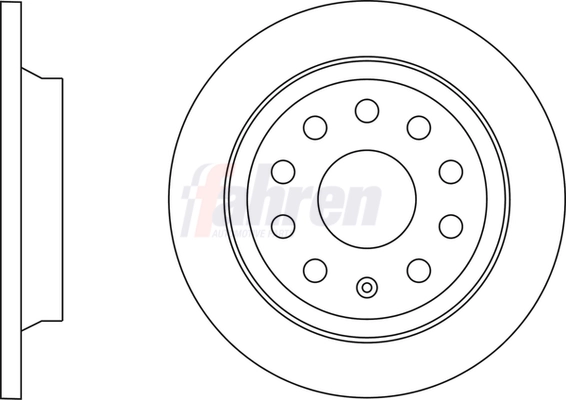 Fahren féktárcsa - FBD6780 - TothCarparts