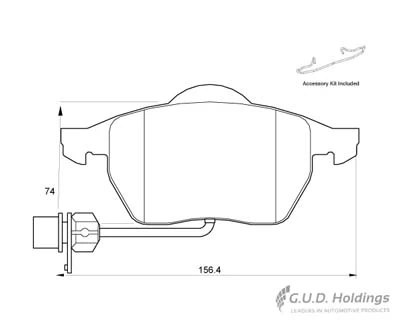 Safeline fékbetétkészlet, tárcsafék - D3390 - TothCarparts
