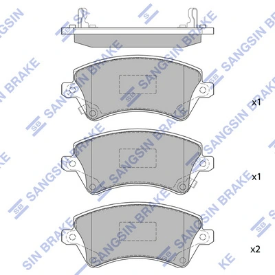 Hi-Q fékbetétkészlet, tárcsafék - SP1502(SD) - TothCarparts