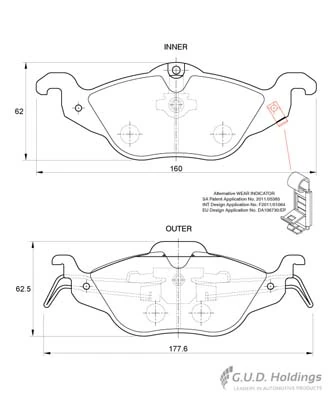 Safeline fékbetétkészlet, tárcsafék - D3298 - TothCarparts