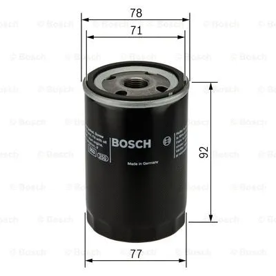 BOSCH olajszűrő - F 026 407 017 - TothCarparts