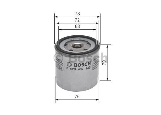 BOSCH olajszűrő - F 026 407 143 - TothCarparts