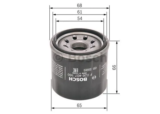 BOSCH olajszűrő - F 026 407 160 - TothCarparts