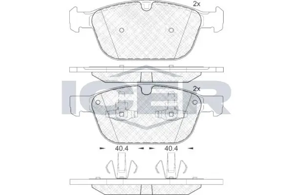 ANDEL fékbetétkészlet, tárcsafék - 181920 - TothCarparts