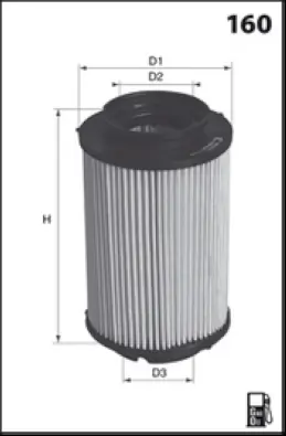 MISFAT Üzemanyagszűrő - F107 - TothCarparts