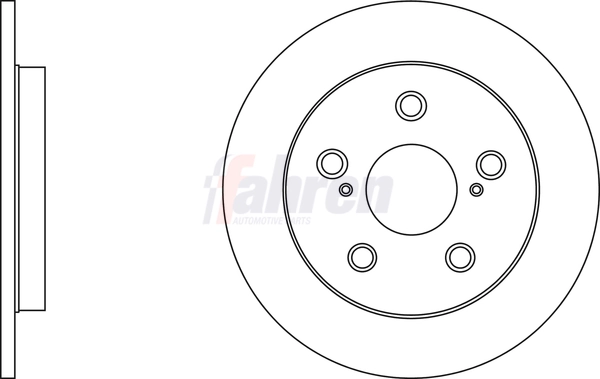 Fahren féktárcsa - FBD6634 - TothCarparts