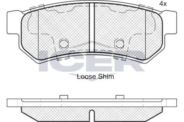 ANDEL fékbetétkészlet, tárcsafék - 182058 - TothCarparts