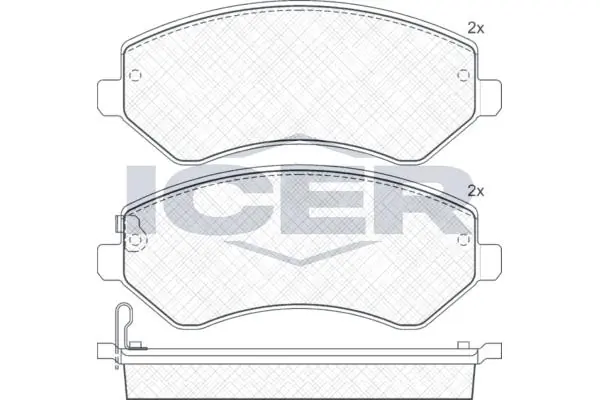 ANDEL fékbetétkészlet, tárcsafék - 181512 - TothCarparts