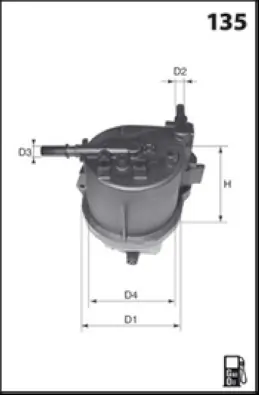 MISFAT Üzemanyagszűrő - F112 - TothCarparts