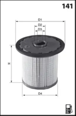 MISFAT Üzemanyagszűrő - F134 - TothCarparts