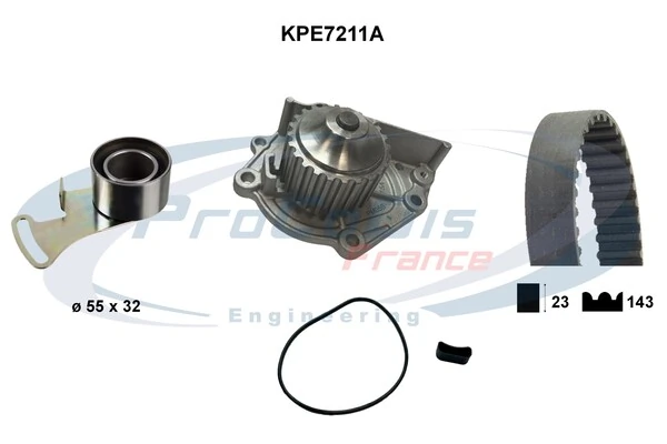 PROCODIS FRANCE Vízpumpa + fogasszíj készlet - KPE7211A - TothCarparts