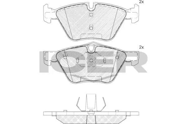 ANDEL fékbetétkészlet, tárcsafék - 181683-203 - TothCarparts